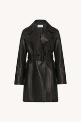 Siempra Coat in Leather