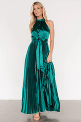 Capulet Pleated Maxi Dress | Emerald