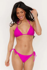 Cove Triangle Bikini Top | Fuchsia