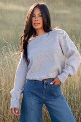 Zadie Striped Sweater | Ivory + Olive