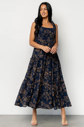 Anita Maxi Dress | Midnight + Gold Floral