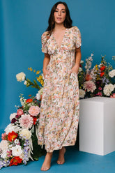 Cassie Short Sleeve Dress | Multi Floral