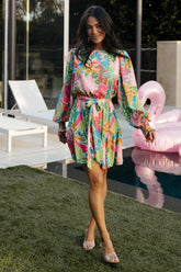 Zaniah Short Dress | Multi