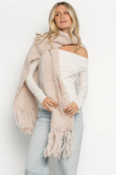 Felicity Soft Blanket Scarf | Light Beige