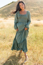 Britta Maxi Dress | Dark Sage