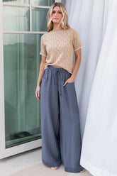 Leza Pants | Slate Blue