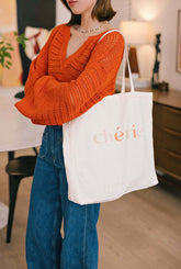 Cherie Canvas Tote - Colorblock