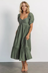 Annalisa Midi Dress | Olive