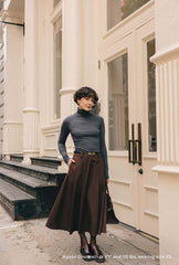 Freja Cotton Turtleneck - Grey