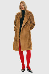 Oversized Long Sherpa Teddy Coat