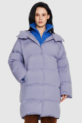 Puffy Puffer Down Jacket with Detachable Hood