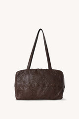 Astra Bowling Bag in Embroidered Leather