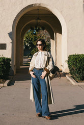 Odilia Mid Rise Straight Leg Jeans - Mid Indigo