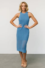 Nalani Knit Tank Dress | Blue