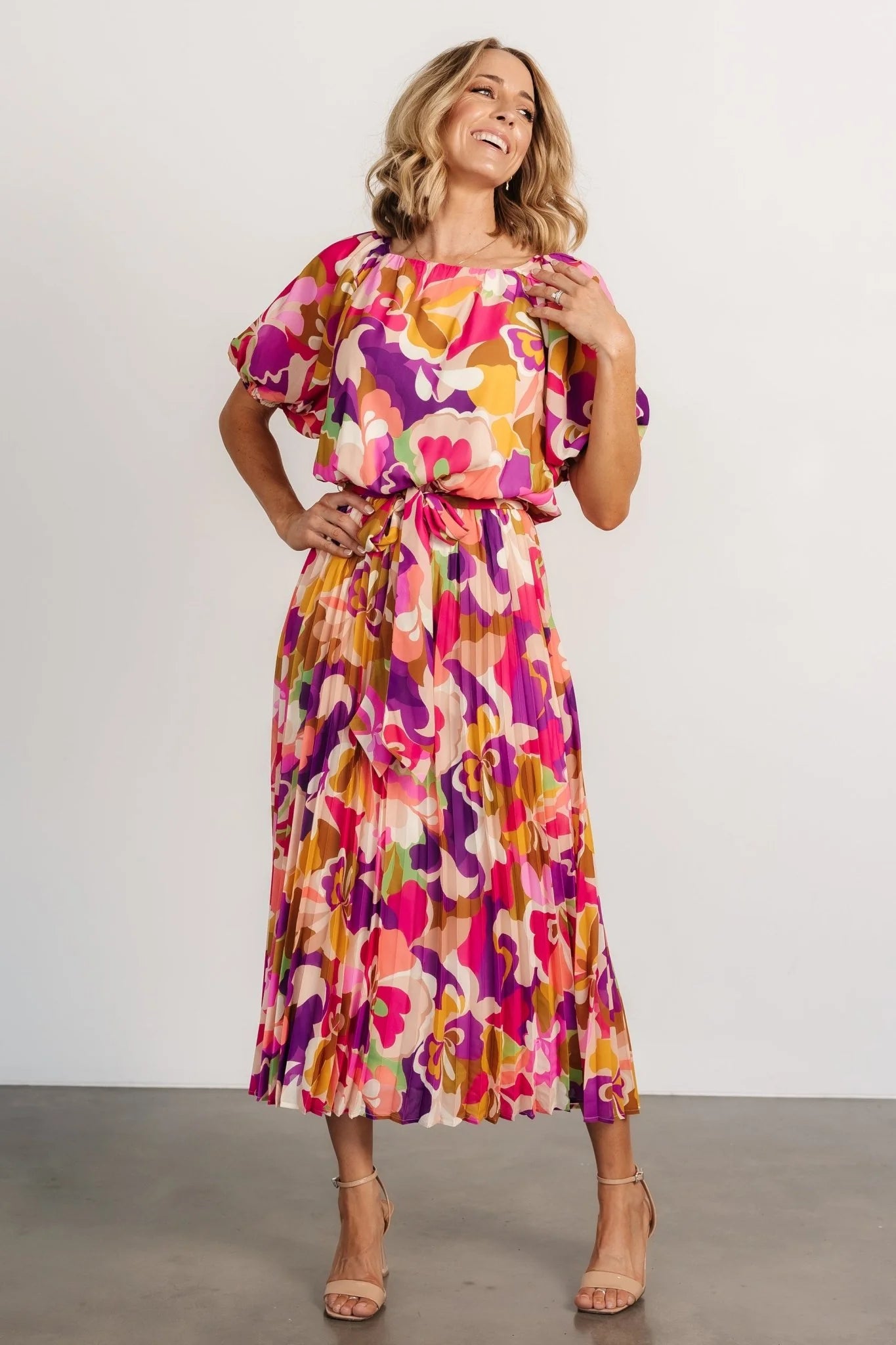 Maven Midi Dress | Multi Print