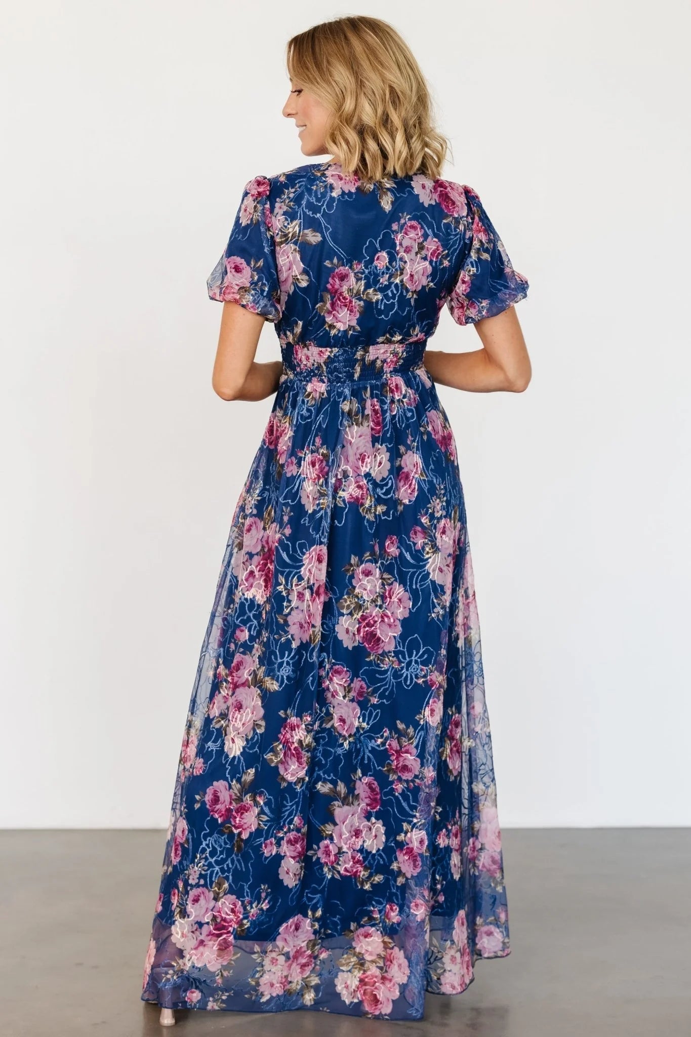 Ardley Maxi Dress | Navy + Pink Floral