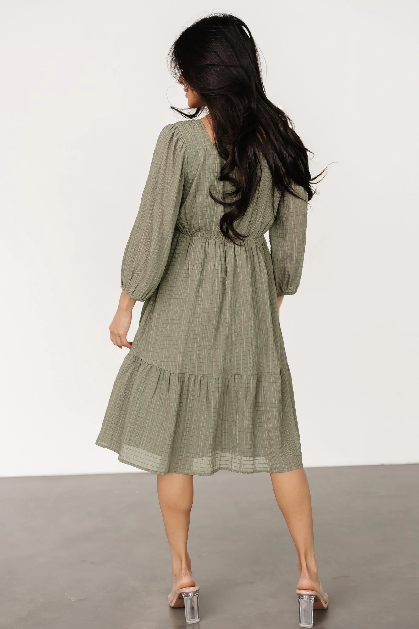 Vaeda Midi Dress | Olive