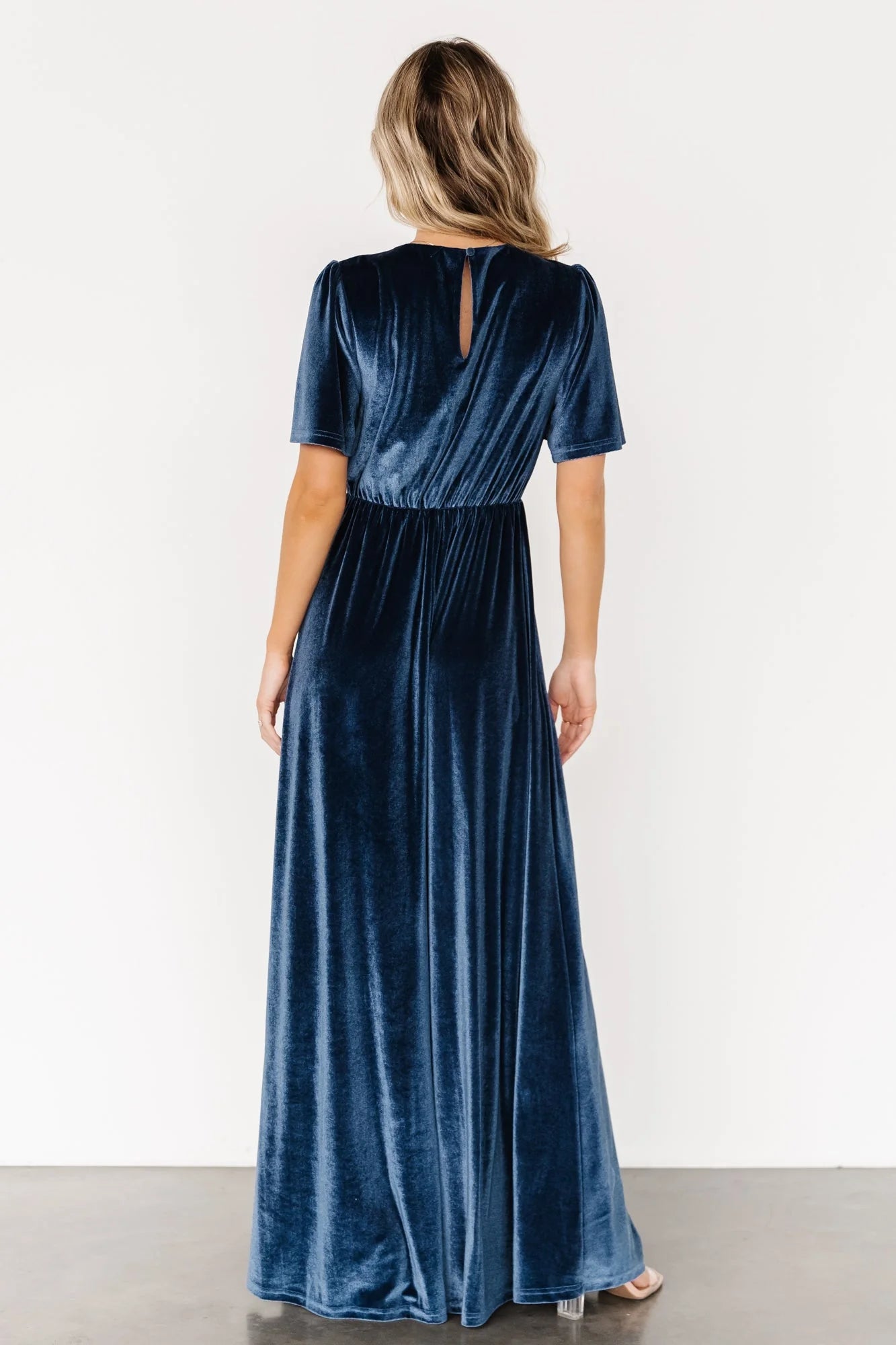 Vivian Velvet Maxi Dress | Blue