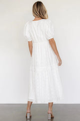 Jackie Eyelet Maxi Dress | Off White