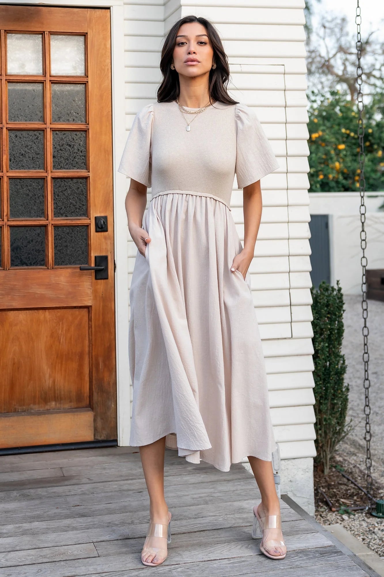 Cici Sweater Dress | Natural