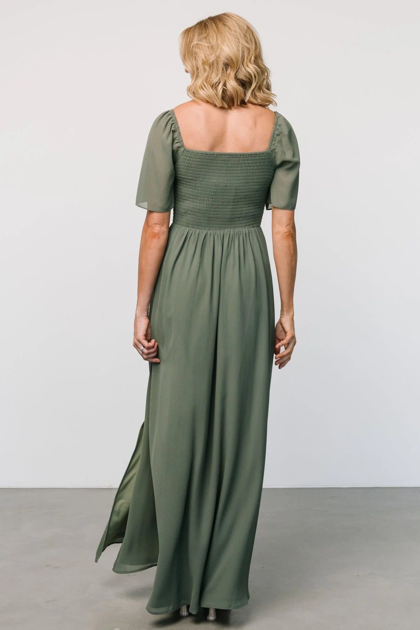 Sierra Sweetheart Maxi Dress | Dark Sage