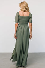 Sierra Sweetheart Maxi Dress | Dark Sage