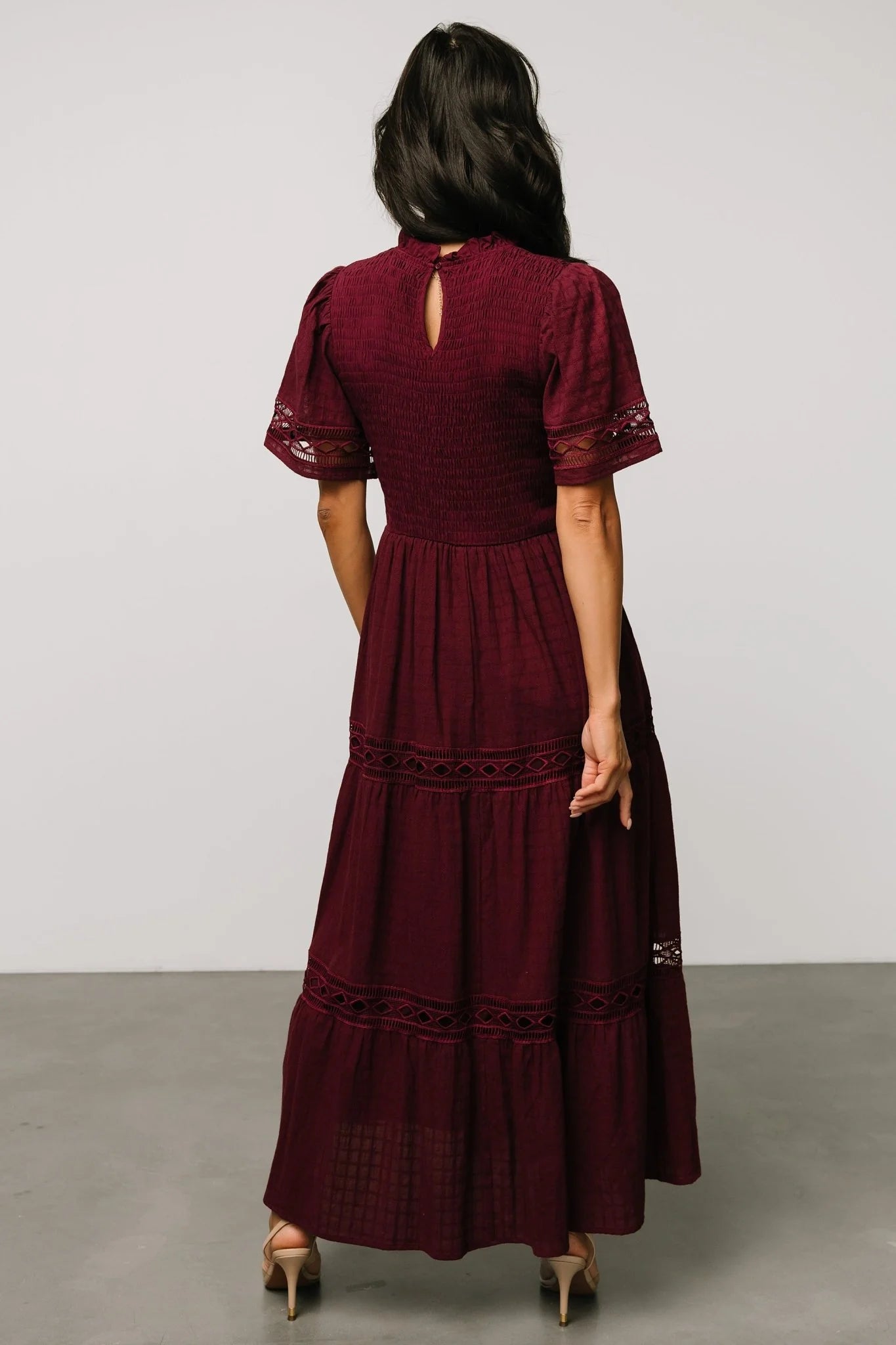 Loveland Geo Lace Maxi Dress | Mulberry