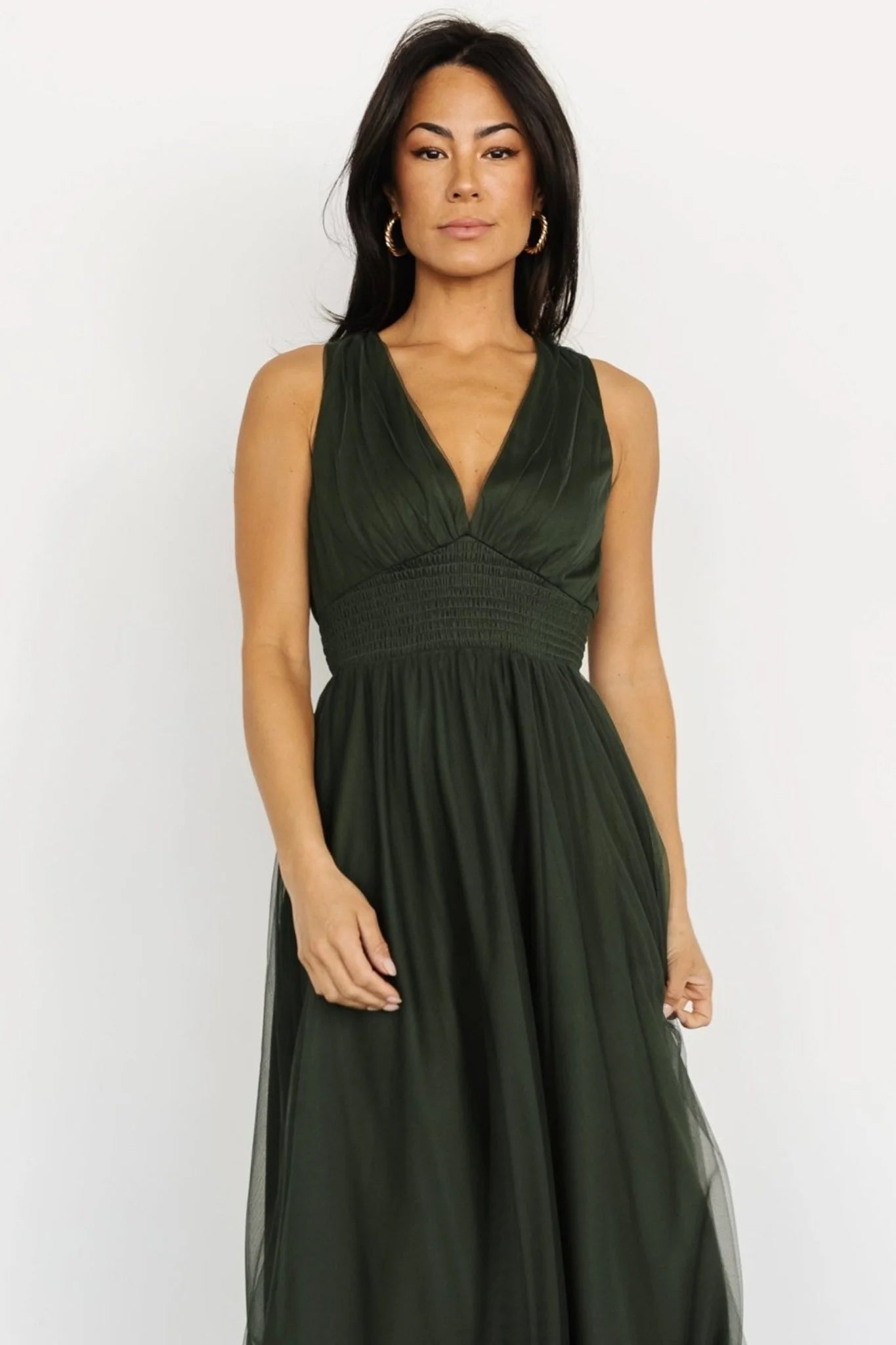 Fabric Swatch - Kamila Tulle | Juniper Green