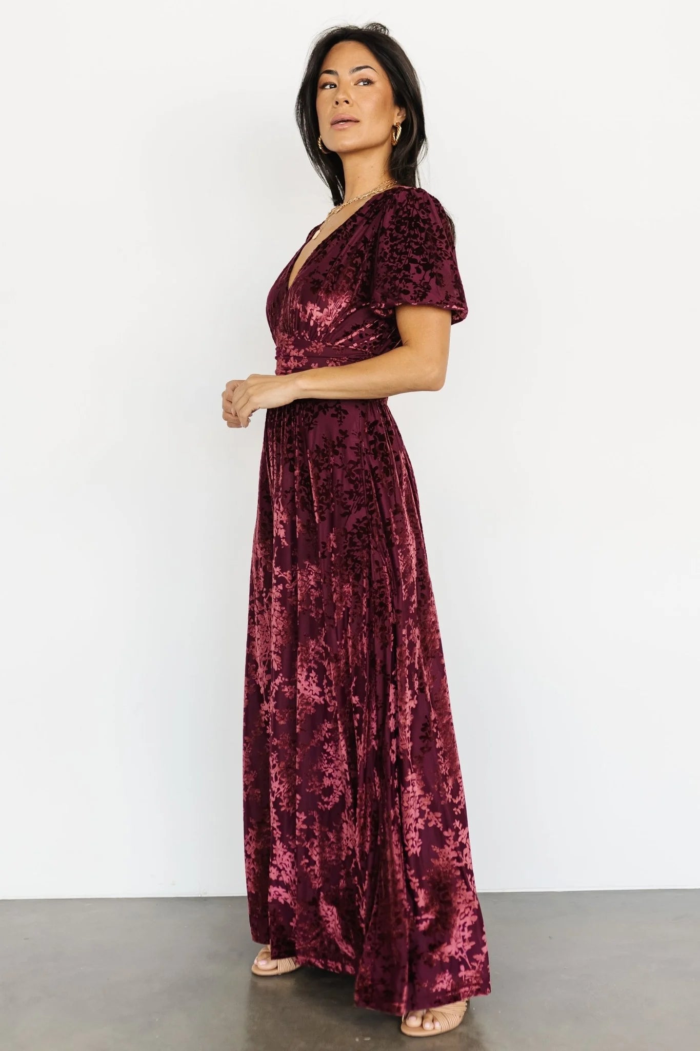 Leslie Velvet Maxi Dress | Mulberry