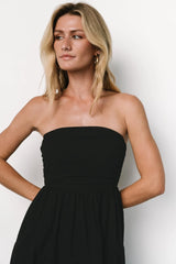 Delray Strapless Dress | Black