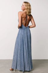 Korley Maxi Dress | Blue Stripe