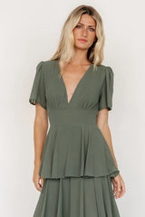 Fabric Swatch - Montaigne Chiffon | Dark Sage