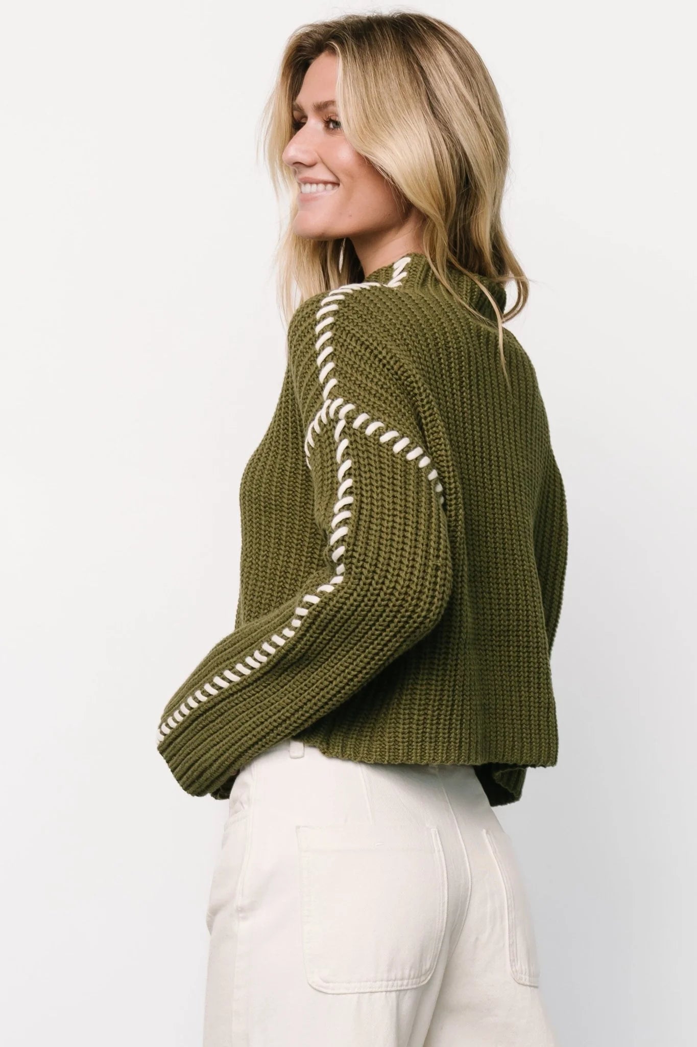 Madden Knit Sweater | Olive
