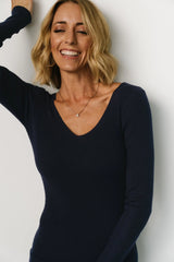 Tacey Midi Dress | Navy