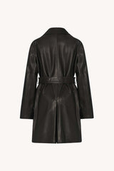 Siempra Coat in Leather