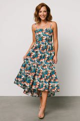 Shari Tank Maxi Dress | Deep Blue Floral