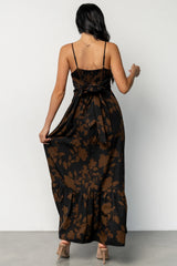 Regan Tank Maxi Dress | Espresso Print