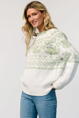 Lucerne Sweater | Ivory + Sage
