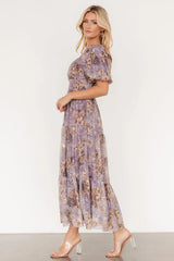 Annabeth Midi Dress | Lavender Floral