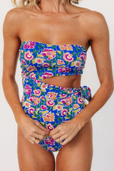 Trieste One Piece | Blue + Multi Floral