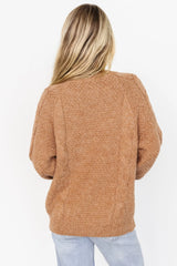Lukas Cable Knit Sweater | Camel