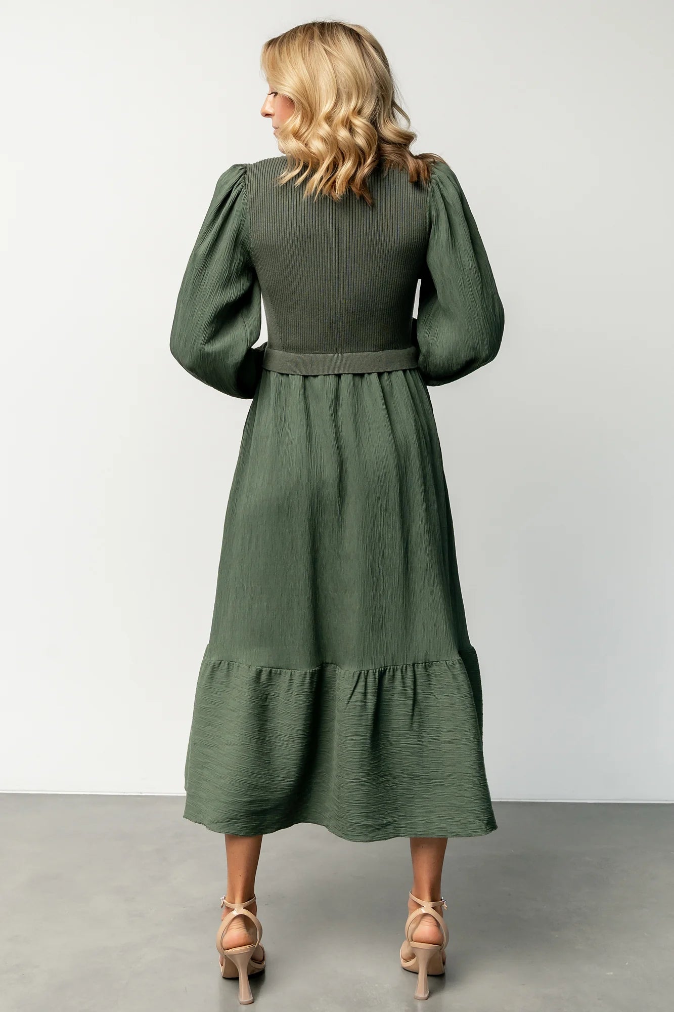 Alva Sweater Dress | Dusty Green