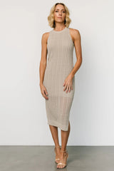 Nalani Knit Tank Dress | Stone