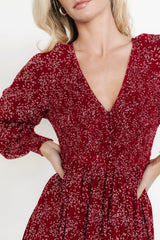 Anya Maxi Dress | Crimson Print