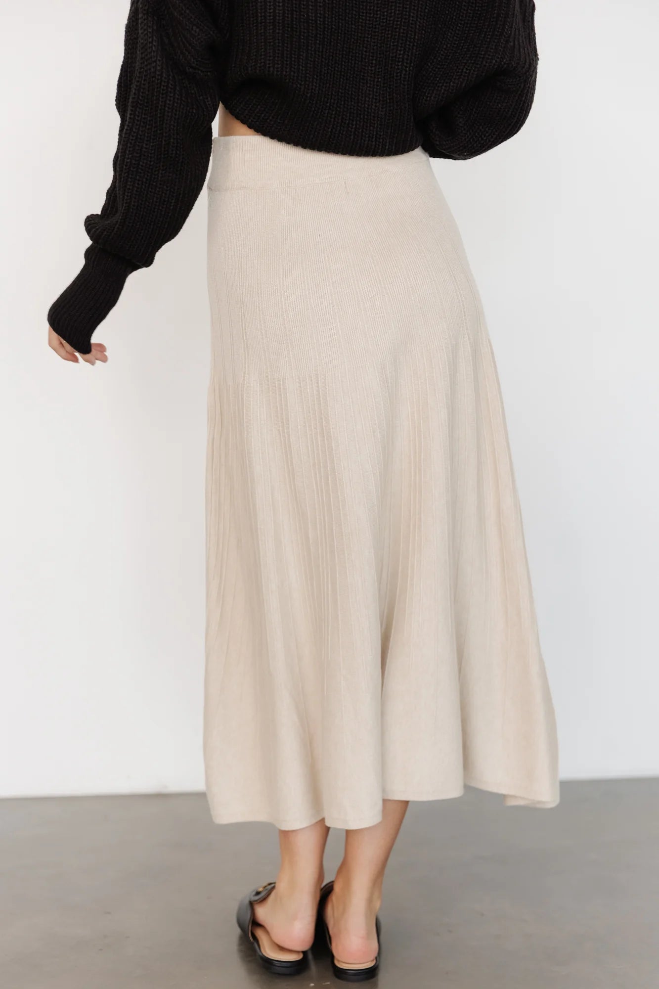 Carynn Knit Midi Skirt | Natural
