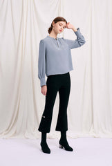 Buvette Pearl Blouse - Dusty Blue