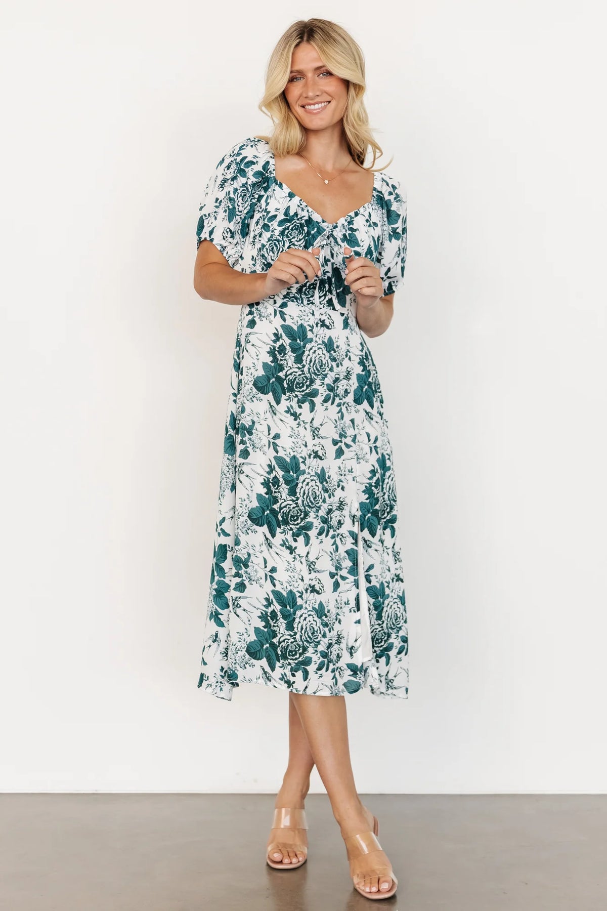 Cadence Midi Dress | Jade Floral