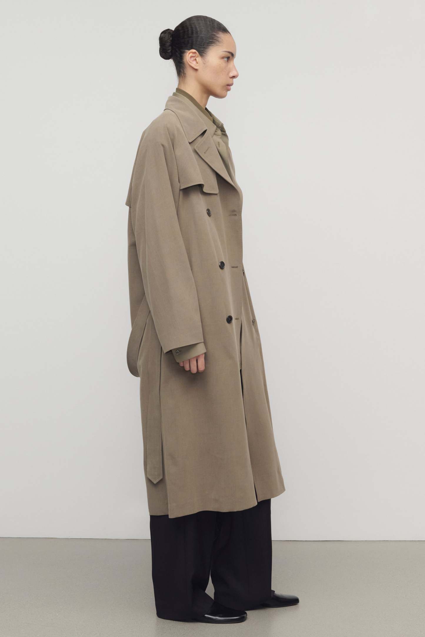 Rhydian Coat in Wool and Silk