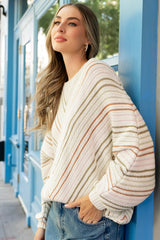 Tava Sweater | Ivory + Multi