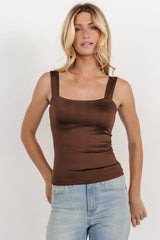 Liz Tank Top | Dark Brown